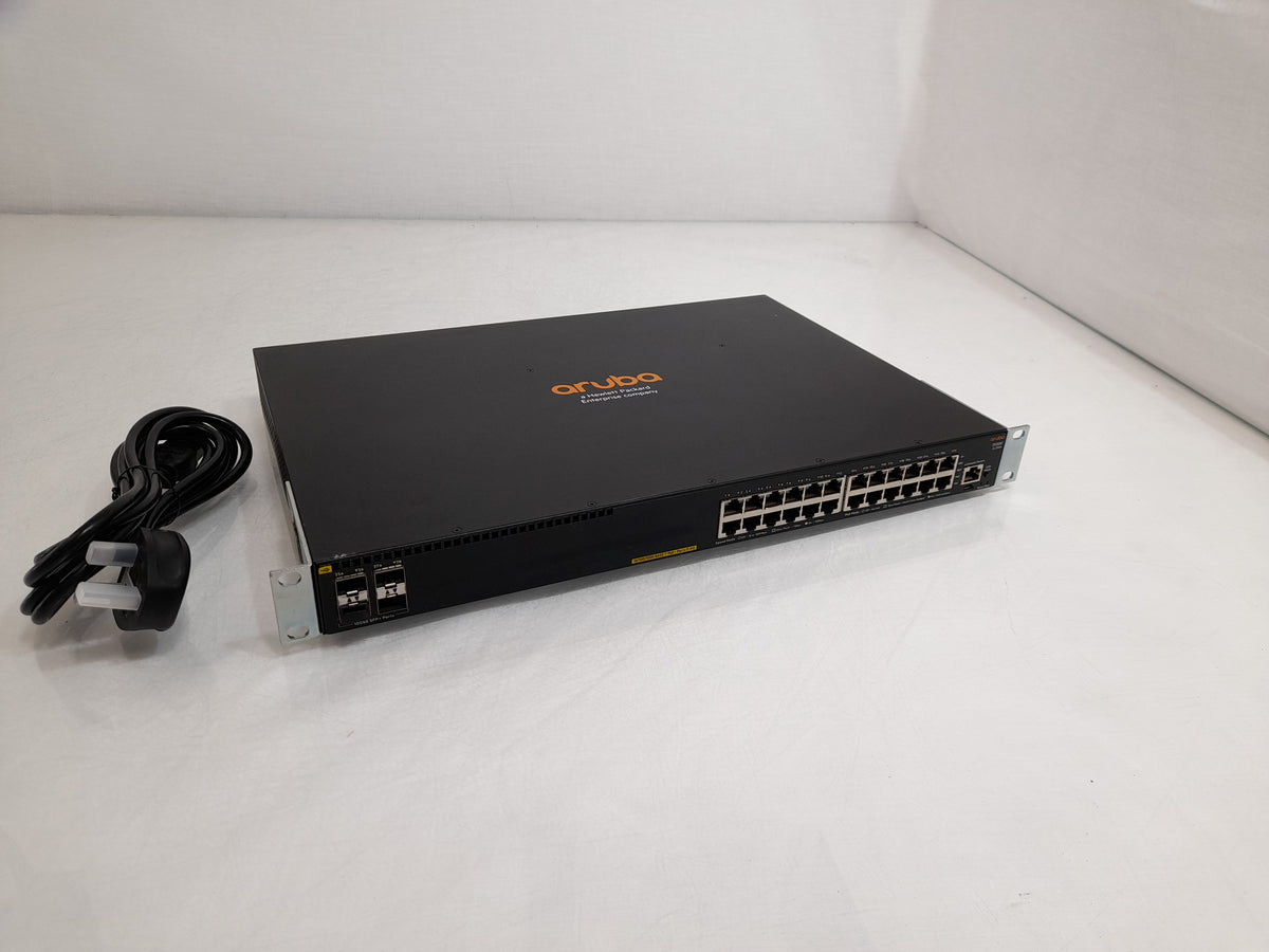 HP Aruba JL255A 2930F 24 Port Gigabit POE+ 4 SFP+ Switch