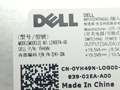 Dell OptiPlex 7460 All-in-One 240W Power Supply Unit 0YH49N YH49N 