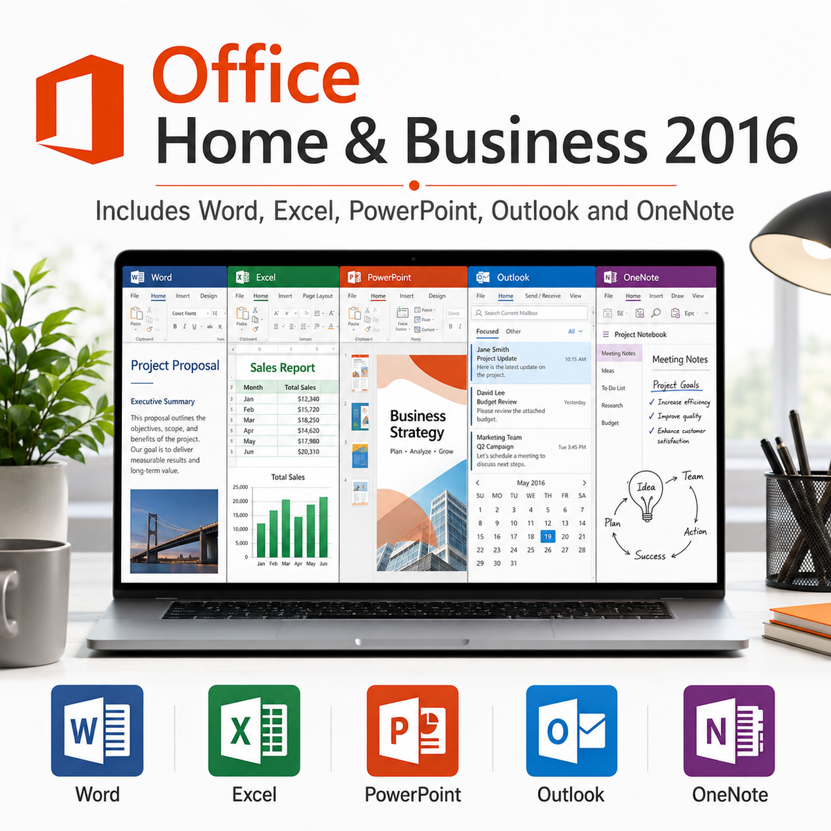 Microsoft Office Home & Business 2016 Product Key