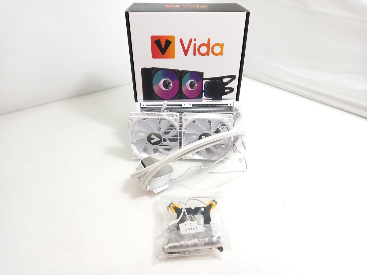 Vida AQUILO 240MM Intel / AMD CPU White Water Cooler WC-VIDAQUILO240-WHT