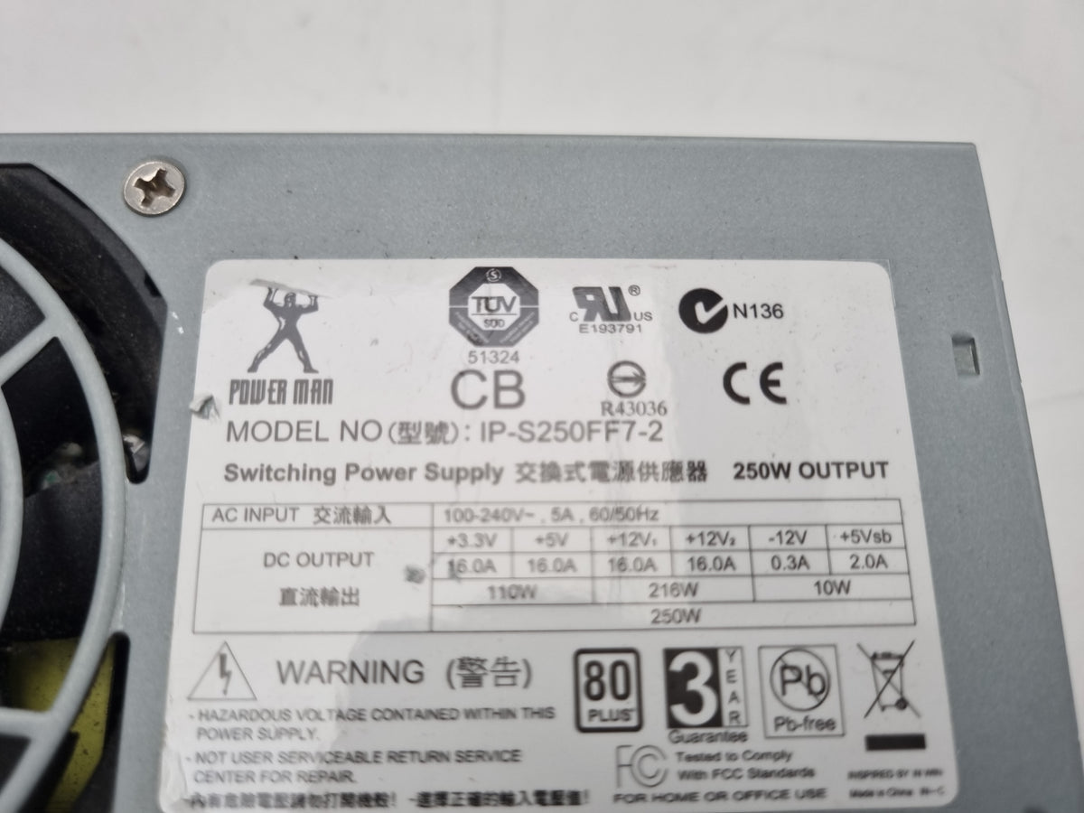 PowerMan IP-S250FF7-2 250W Power Supply Unit