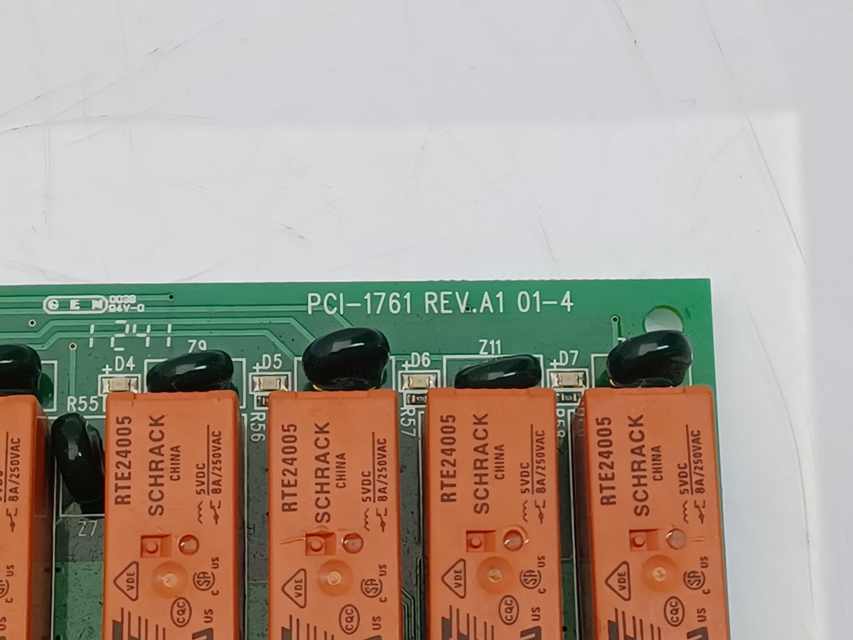 Advantech PCI-1761 REV.A1 01-4 PCI Relay Data Capture Card 19C3176100