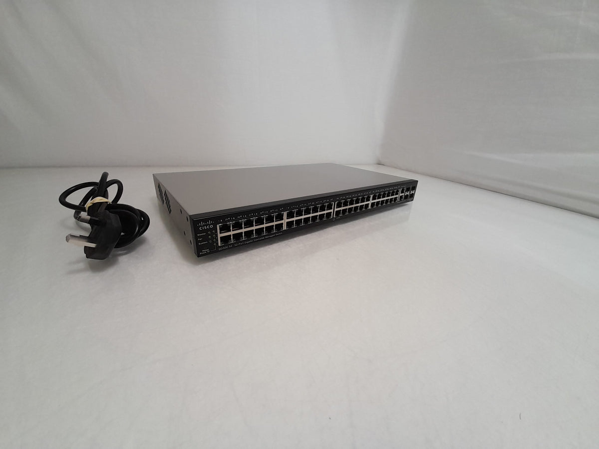 Cisco SG500-52P-K9 V04 48 Port Gigabit Ethernet w/ 4 Gigabit SFP+ Uplinks
