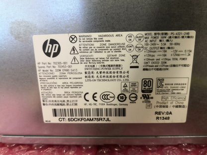 HP ProDesk 800 G1 Tower ATX 320W Power Supply Unit 702305-001