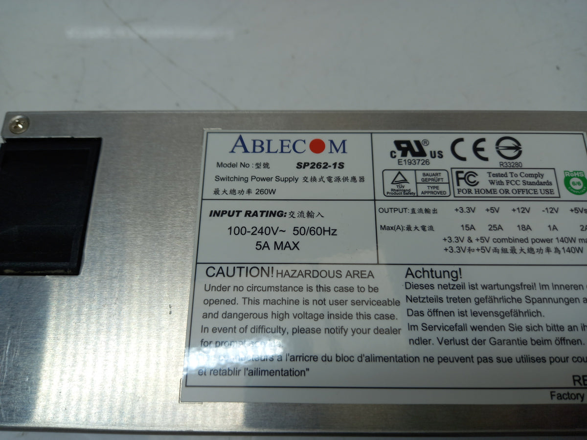 SuperMicro Ablecom 260W Server Power Supply Unit PWS-0055