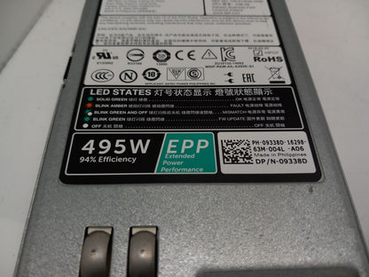 Dell PowerEdge T330 495W Server Power Supply Unit 09338D 9338D