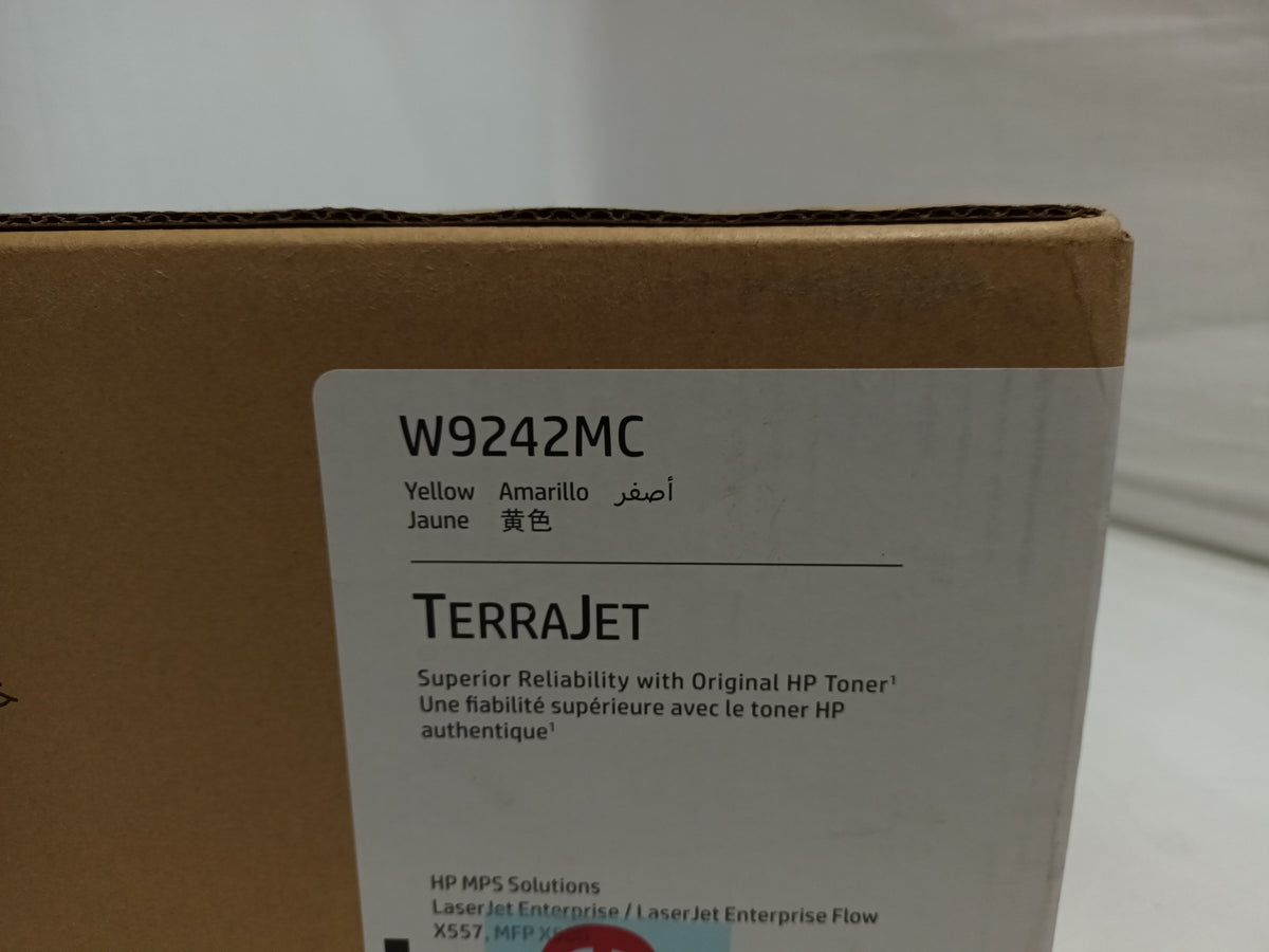 Genuine HP W9242MC Managed Laserjet Toner Cartridge Yellow - Damage Packaging