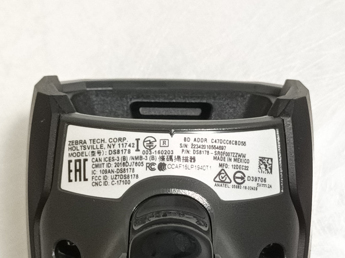 Zebra DS8178-SR0F007ZZWW Wireless 2D Barcode Scanner Bluetooth
